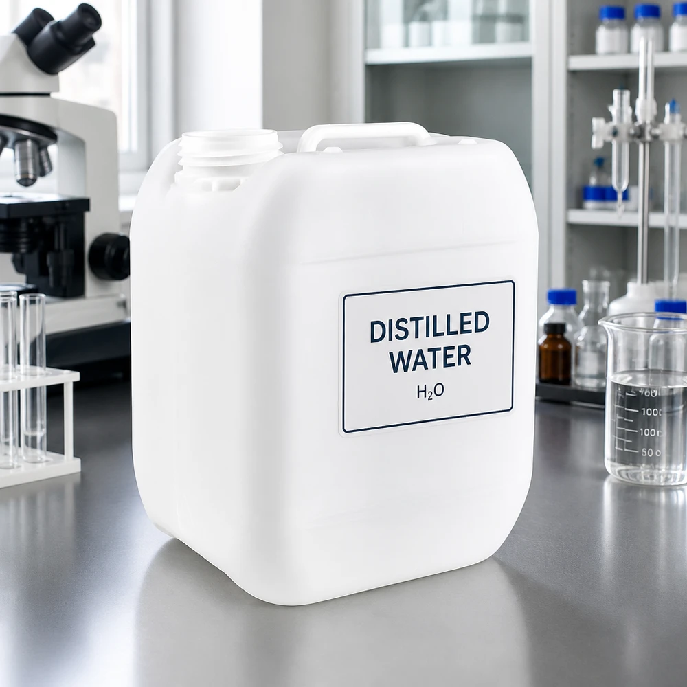 Kanister 5 Liter ohne Verschluss 5-Liter-Kanister aus HDPE-Kunststoff für destilliertes Wasser im gewerblichen Labor- und Fachhandelseinsatz
