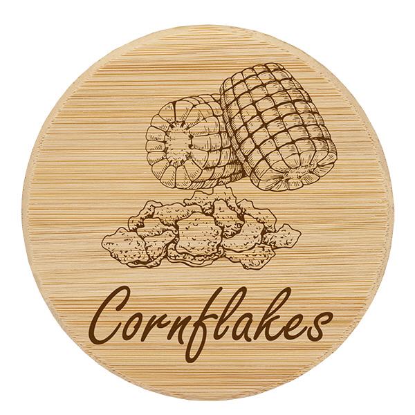 Holzdeckel "Cornflakes" für WECK RR100 Holzdeckel "Cornflakes" für WECK RR100