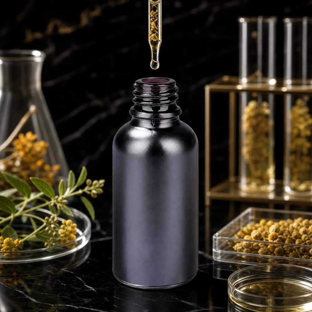 30ml Apothekerflasche BlackLine UT18/30 UNiTWIST schwarz matt für professionelle Anwendung Pacadura Fachhandel