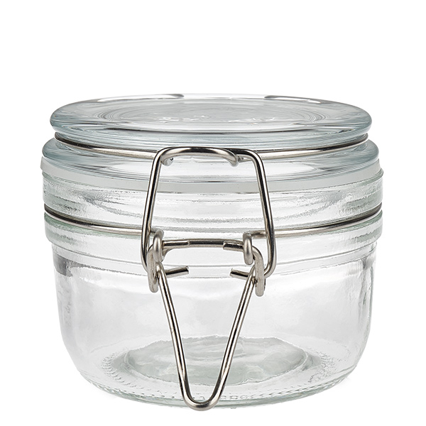 200ml Vorratsglas mit Silikonring und Bügelverschluss UNiTWIST 200ml Vorratsglas mit Bügelverschluss aus Klarglas für professionelle Lagerung und gewerblichen Einsatz