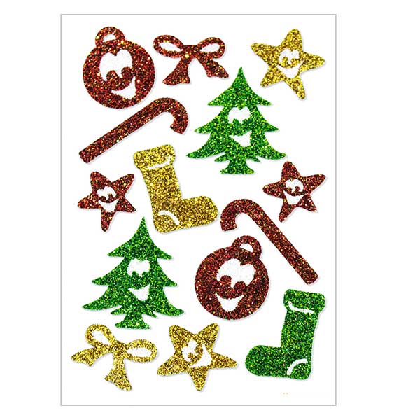 Sticker "Symbole" (14 Aufkleber mit Glitzer)