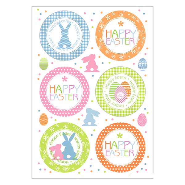Top Sticker "Ostergrüsse" (12 Aufkleber)