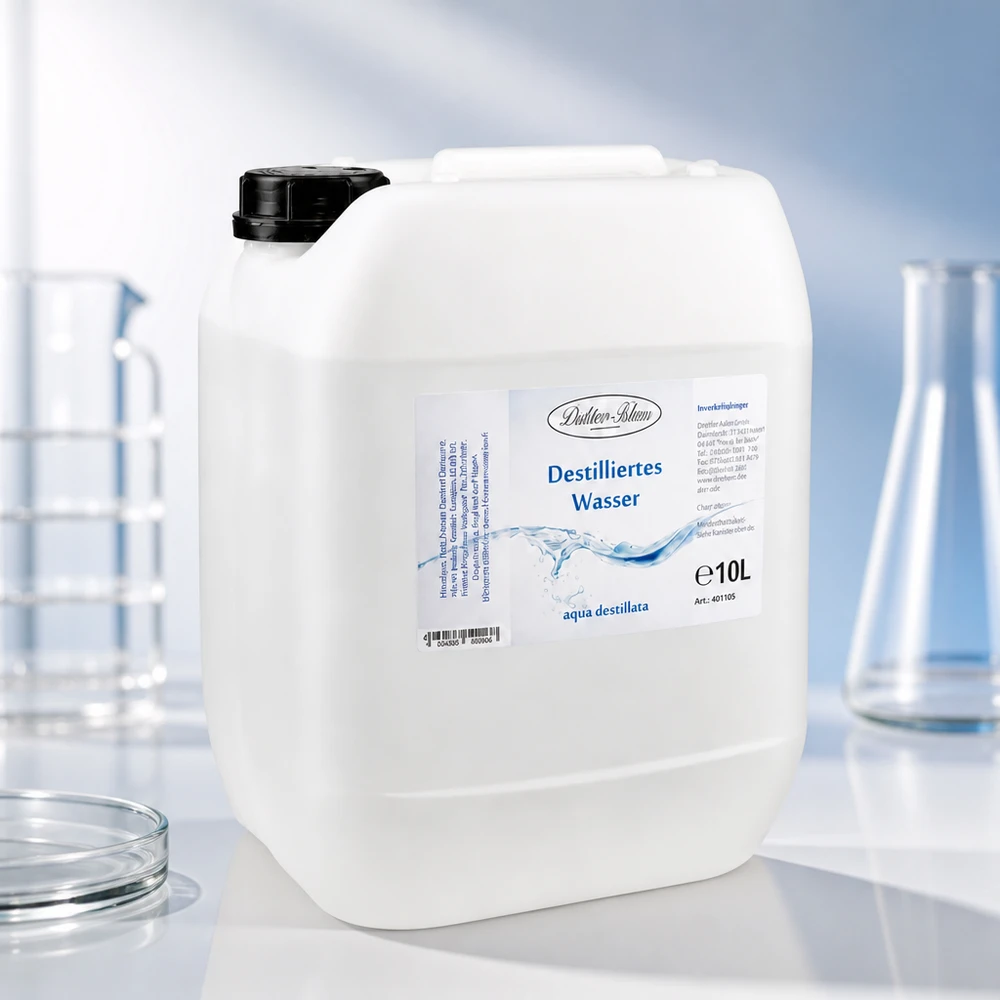 Destilliertes Wasser 10L Doktor-Klaus 10L Kanister destilliertes Wasser Doktor-Klaus für Labor und Gewerbe - professionelle Qualität im PE-Behälter